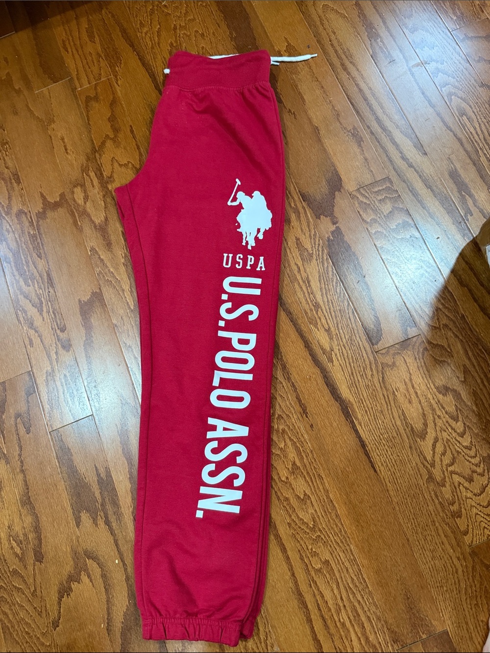 U.S. Polo Assn. Big Logo Jogger Sweatpants Red Size Large